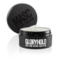Full image of the contents of GLORYHOLD hair pomade that can also be used as a beard sculptor. The pomade is a white cream inside a black matte container. (4581704302671)